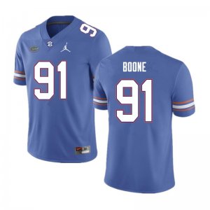 Men's Florida Gators #91 Justus Boone NCAA Nike Royal Authentic Stitched College Football Jersey UNP8362FD